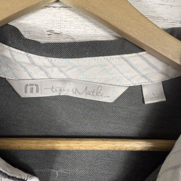 Travis Mathew Mens Size Large Grey Golf Polo Lightweight casual comfort - Picture 3 of 5